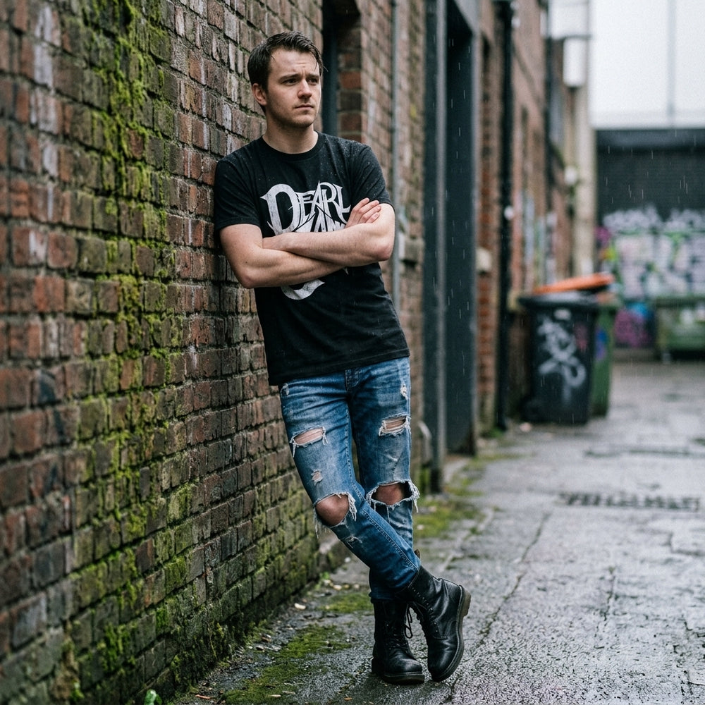 Seattle Grunge Gothic Logo - lifestyle photo