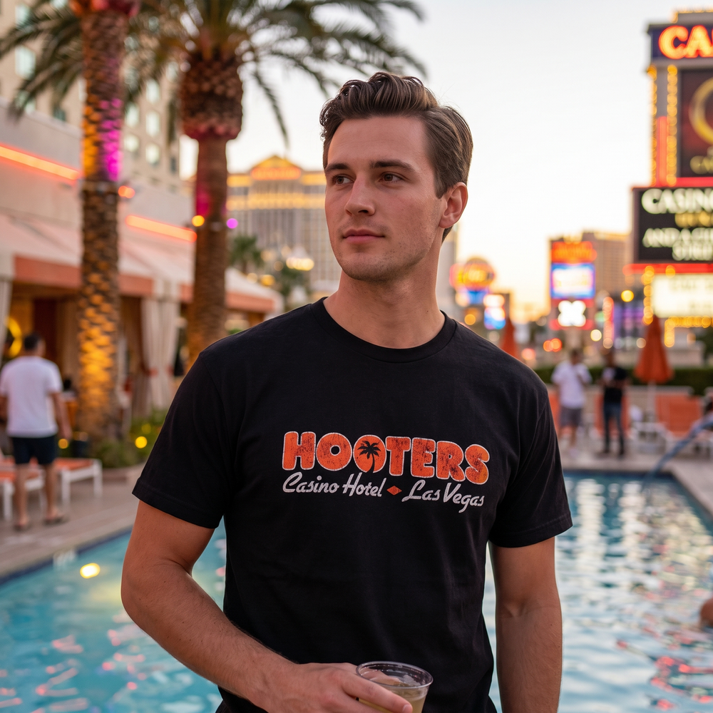 Hooters Casino Hotel Las Vegas T-Shirt - lifestyle photo