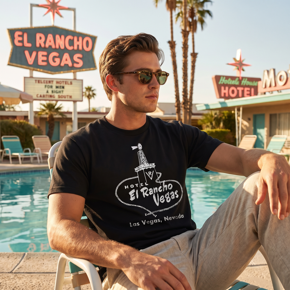 Hotel El Rancho Vegas T-Shirt - lifestyle photo