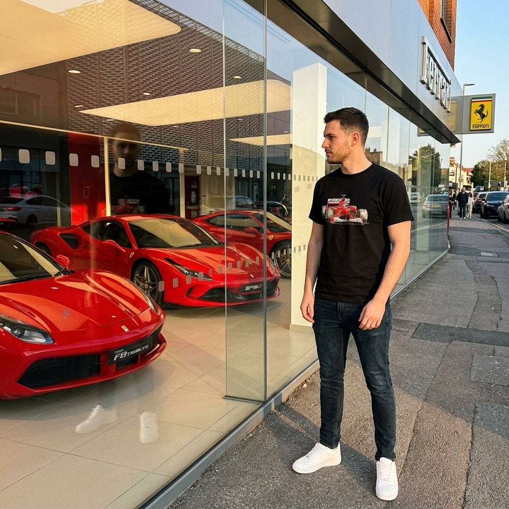 Red White Ferrari Racing - lifestyle photo