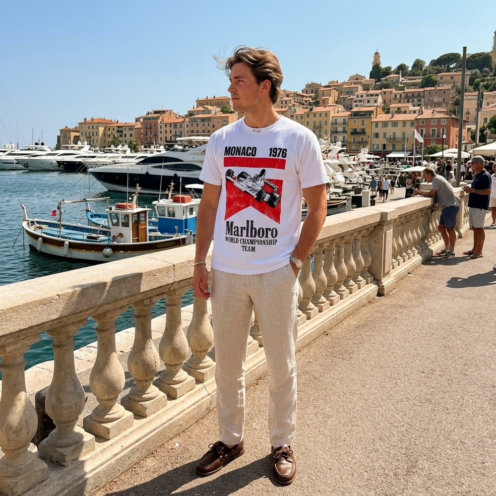 Red White Monaco 1976 - lifestyle photo