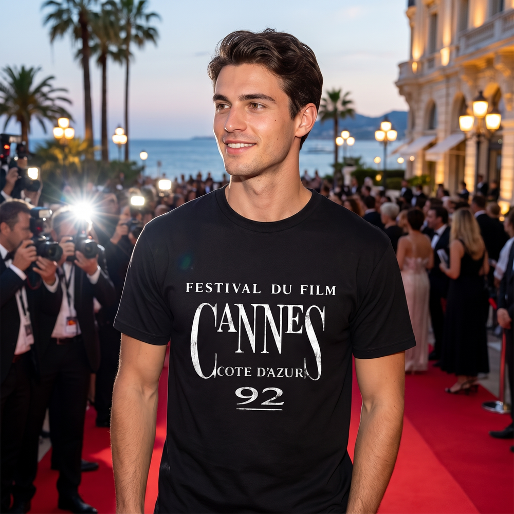 Cannes Film Festival 92 T-Shirt - lifestyle photo