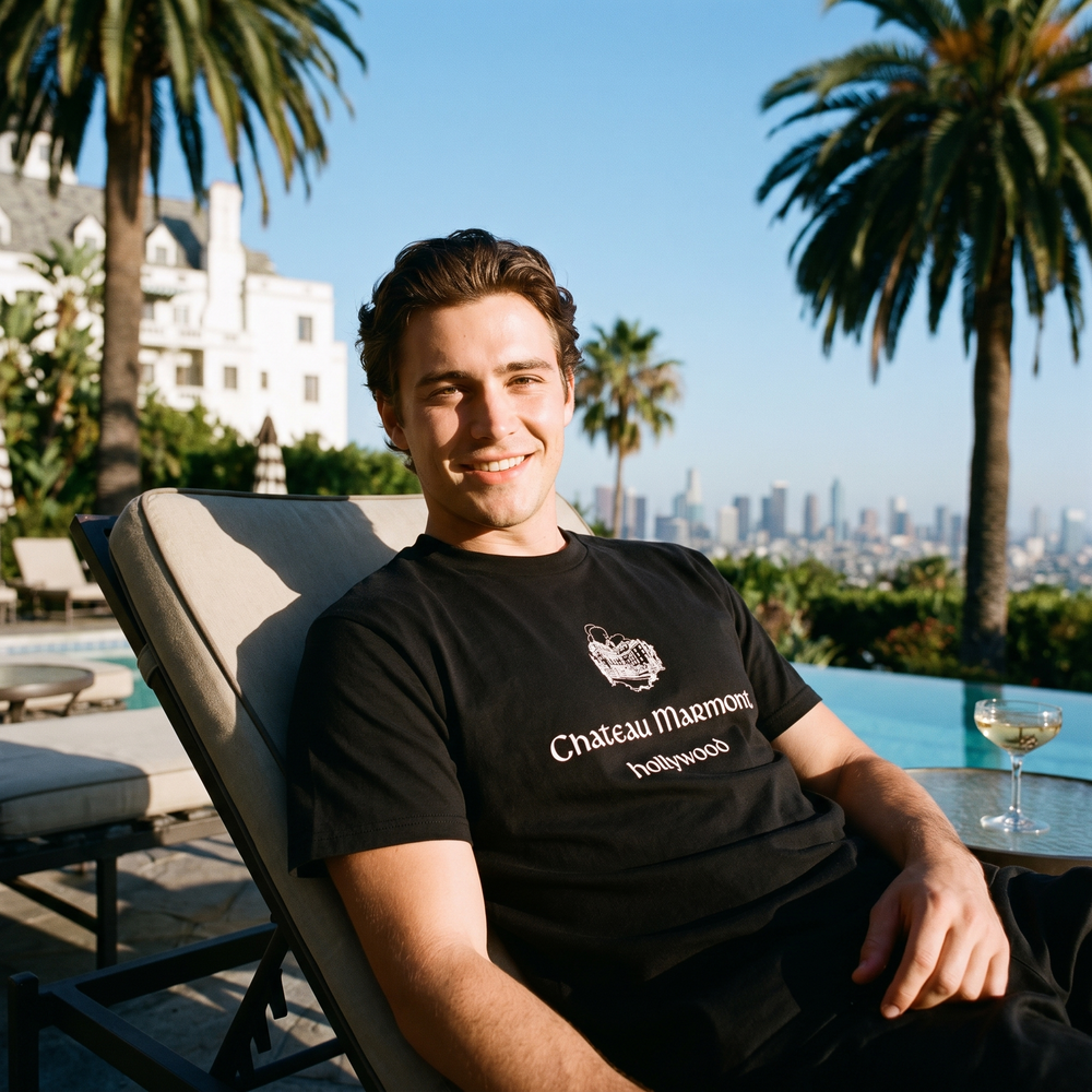 Chateau Marmont Hollywood T-Shirt - lifestyle photo
